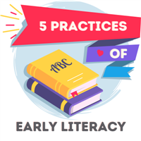 Five Practices of Early Literacy [1000 Books] Badge